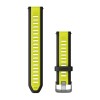 Garmin pikalukitusrannekoru - Silikoni Jaune/Noir - 20 mm - 010-11251-AL