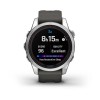 Fenix 7S Pro Garmin -kello - Solar Edition - hopea harmaalla hihnalla