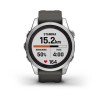 Fenix 7S Pro Garmin -kello - Solar Edition - hopea harmaalla hihnalla