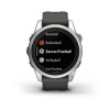 Fenix 7S Pro Garmin -kello - Solar Edition - hopea harmaalla hihnalla