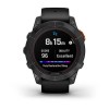 Garmin Fenix 7 Pro Watch - Solar Edition - harmaa mustalla hihnalla