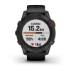 Garmin Fenix 7 Pro Watch - Solar Edition - harmaa mustalla hihnalla