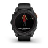 Garmin Fenix 7 Pro Watch - Solar Edition - harmaa mustalla hihnalla