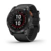 Fenix 7X Pro Garmin -kello - Solar Edition - harmaa mustalla hihnalla