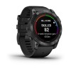 Fenix 7X Pro Garmin -kello - Solar Edition - harmaa mustalla hihnalla