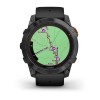 Fenix 7X Pro Garmin -kello - Solar Edition - harmaa mustalla hihnalla
