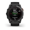 Fenix 7X Pro Garmin -kello - Solar Edition - harmaa mustalla hihnalla