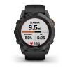 Fenix 7X Pro Garmin -kello - Solar Edition - harmaa mustalla hihnalla