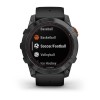 Fenix 7X Pro Garmin -kello - Solar Edition - harmaa mustalla hihnalla