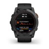 Fenix 7X Pro Garmin -kello - Solar Edition - harmaa mustalla hihnalla