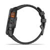 Fenix 7X Pro Garmin -kello - Solar Edition - harmaa mustalla hihnalla