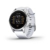 Epix Pro Garmin -kello - Standard Edition 42 mm - hopea ja valkoinen hihna