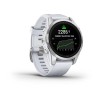 Epix Pro Garmin -kello - Standard Edition 42 mm - hopea ja valkoinen hihna