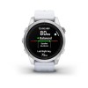 Epix Pro Garmin -kello - Standard Edition 42 mm - hopea ja valkoinen hihna