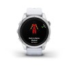 Epix Pro Garmin -kello - Standard Edition 42 mm - hopea ja valkoinen hihna