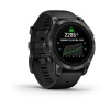 Epix Pro Garmin -kello - Standard Edition 47 mm, harmaa mustalla hihnalla