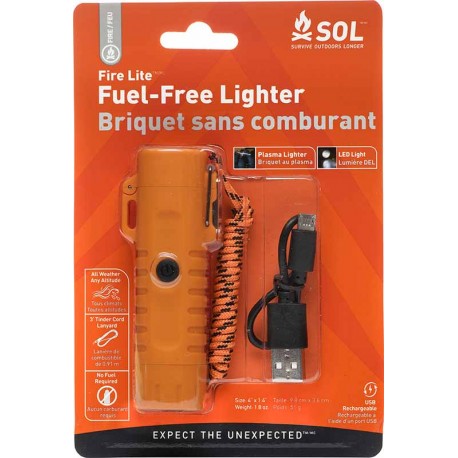 Encendedor Briquet Fire Lite sin combustible SOL