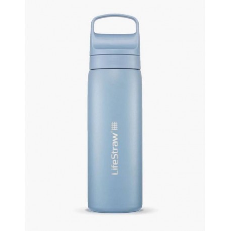 Gourde LifeStraw Serie GO de acero inoxidable - azul islandés