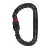 Am'D karabiini - Screw-Lock - musta Petzl