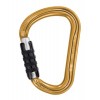 William lukittava karabiini - Triact-Lock - kulta Petzl