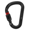 Mousqueton ATTACHE - Ruuvilukko - Musta Petzl