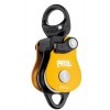 Dvojni škripec SPIN L2 - Petzl rumen