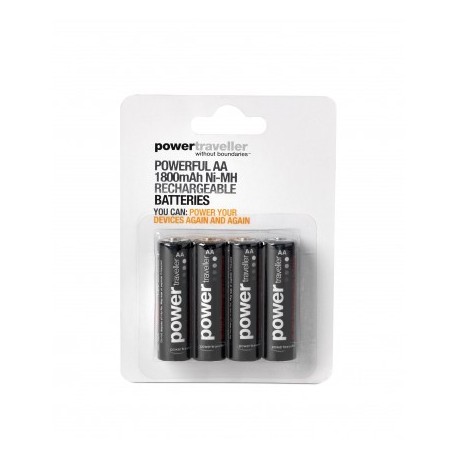 4 bateries recarregables de 1800 mAh