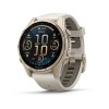 Garmin Fenix 8 kello - 43 mm, AMOLED, safiiri, pehmeä kulta, tuhkanharmaa hihna