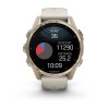Garmin Fenix 8 kello - 43 mm, AMOLED, safiiri, pehmeä kulta, tuhkanharmaa hihna