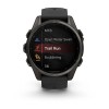 Garmin Fenix 8 -kello - 43 mm, AMOLED, safiiri, titaani, hiilenharmaa DLC mustalla hihnalla