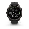 Garmin Fenix 8 -kello - 43 mm, AMOLED, safiiri, titaani, hiilenharmaa DLC mustalla hihnalla