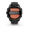 Garmin Fenix 8 -kello - 43 mm, AMOLED, safiiri, titaani, hiilenharmaa DLC mustalla hihnalla