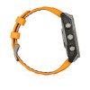 Garmin Fenix 8 kello - 47 mm, AMOLED, safiiri, titaani, titaani, oranssi/grafiitti ranneke