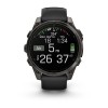 Garmin Fenix 8 kello - 47 mm, AMOLED, safiiri, titaani, hiilenharmaa DLC mustalla/kiviharmaalla rannekkeella