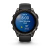 Garmin Fenix 8 kello - 47 mm, AMOLED, safiiri, titaani, hiilenharmaa DLC mustalla/kiviharmaalla rannekkeella