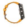 Garmin Fenix 8 kello - 51 mm, AMOLED, safiiri, titaani, titaani, oranssi/grafiitti ranneke