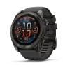 Garmin Fenix 8 kello - 51 mm, AMOLED, safiiri, titaani, hiilenharmaa DLC mustalla/kiviharmaalla rannekkeella