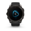 Garmin Fenix 8 kello - 51 mm, AMOLED, safiiri, titaani, hiilenharmaa DLC mustalla/kiviharmaalla rannekkeella