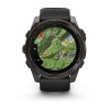 Garmin Fenix 8 kello - 51 mm, AMOLED, safiiri, titaani, hiilenharmaa DLC mustalla/kiviharmaalla rannekkeella