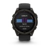 Garmin Fenix 8 kello - 47mm, SOLAR, Sapphire, Titanium, Carbon Grey DLC mustalla/kiviharmaalla rannekkeella