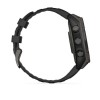 Garmin Fenix 8 kello - 47mm, SOLAR, Sapphire, Titanium, Carbon Grey DLC mustalla/kiviharmaalla rannekkeella
