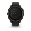 Garmin Fenix 8 kello - 47mm, SOLAR, Sapphire, Titanium, Carbon Grey DLC mustalla/kiviharmaalla rannekkeella
