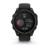 Garmin Fenix 8 kello - 47mm, SOLAR, Sapphire, Titanium, Carbon Grey DLC mustalla/kiviharmaalla rannekkeella