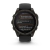 Garmin Fenix 8 kello - 47mm, SOLAR, Sapphire, Titanium, Carbon Grey DLC mustalla/kiviharmaalla rannekkeella