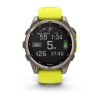 Fenix 8 Garmin kello - 47mm, SOLAR, Sapphire, Titaani, Titaani keltaisella/grafiittihihnalla
