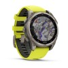 Fenix 8 Garmin kello - 47mm, SOLAR, Sapphire, Titaani, Titaani keltaisella/grafiittihihnalla