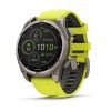 Fenix 8 Garmin kello - 47mm, SOLAR, Sapphire, Titaani, Titaani keltaisella/grafiittihihnalla