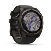 Garmin Fenix 8 kello - 51 mm, aurinko, safiiri, titaani, hiilenharmaa DLC mustalla/kiviharmaalla hihnalla