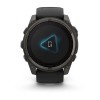 Garmin Fenix 8 kello - 51 mm, aurinko, safiiri, titaani, hiilenharmaa DLC mustalla/kiviharmaalla hihnalla