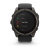 Garmin Fenix 8 kello - 51 mm, aurinko, safiiri, titaani, hiilenharmaa DLC mustalla/kiviharmaalla hihnalla